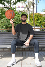 Plant‑Derived Washed Oversized Reflective Tee