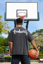 Plant‑Derived Washed Oversized Reflective Tee